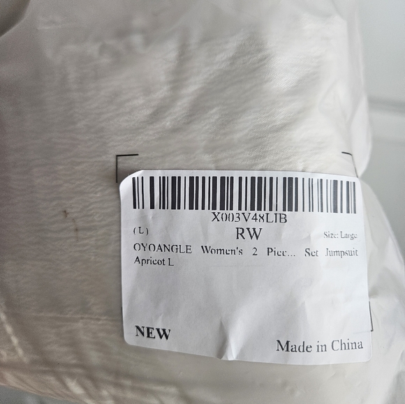 Boutique Bohemian Fringe Hem Tassle Trim Linen Crop Top and Pants Set - Picture 5 of 5